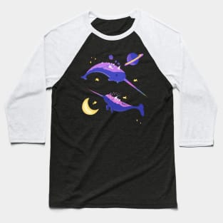 Space Narwhal Baseball T-Shirt